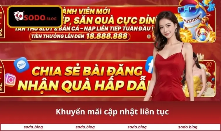 Khuyến mãi cập nhật liên tục