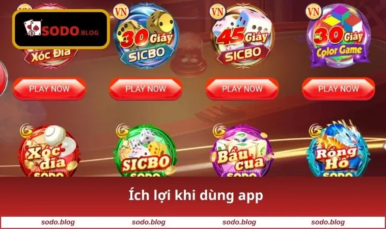 Tải App SODO 3 Ích lợi khi dùng app