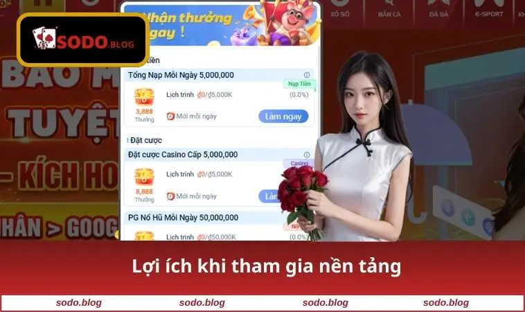 Lợi ích khi tham gia nền tảng